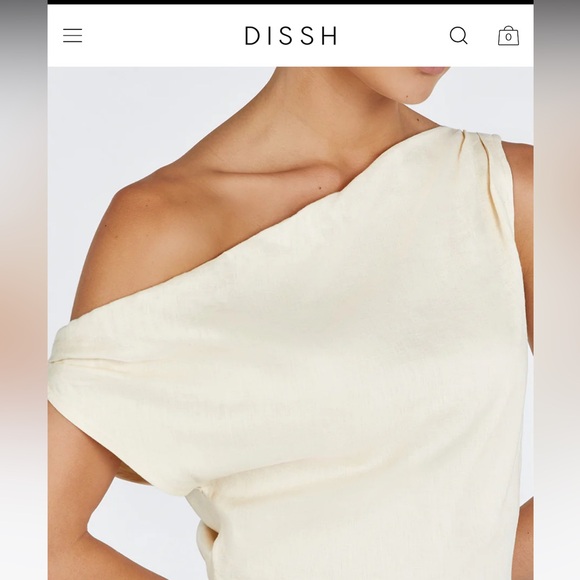 DISSH CASS BUTTERMILK LINEN MIDI DRESS - Picture 2 of 5